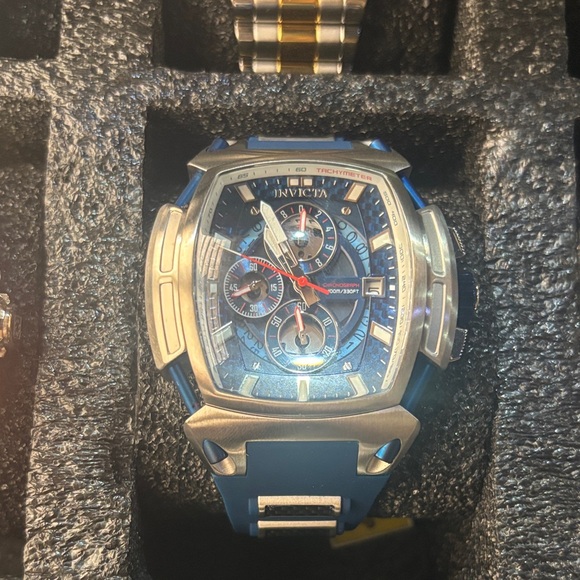Invicta S1 Rally Diablo Men’s Watch 34511 – 53mm Quartz Chronograph Blue & Black - Picture 1 of 3